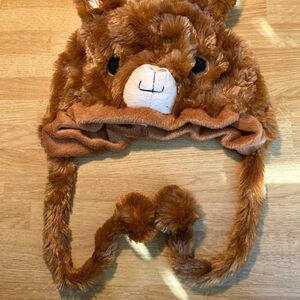 Brown Furry Animal Hat